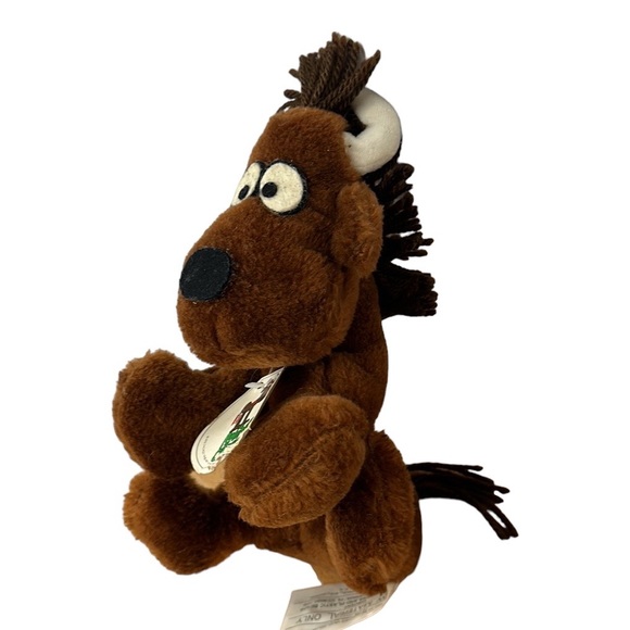 Vintage 1978 Animal Crackers Moose Yak Plush Stuffed Animal by Rocco Bollen - Picture 2 of 9